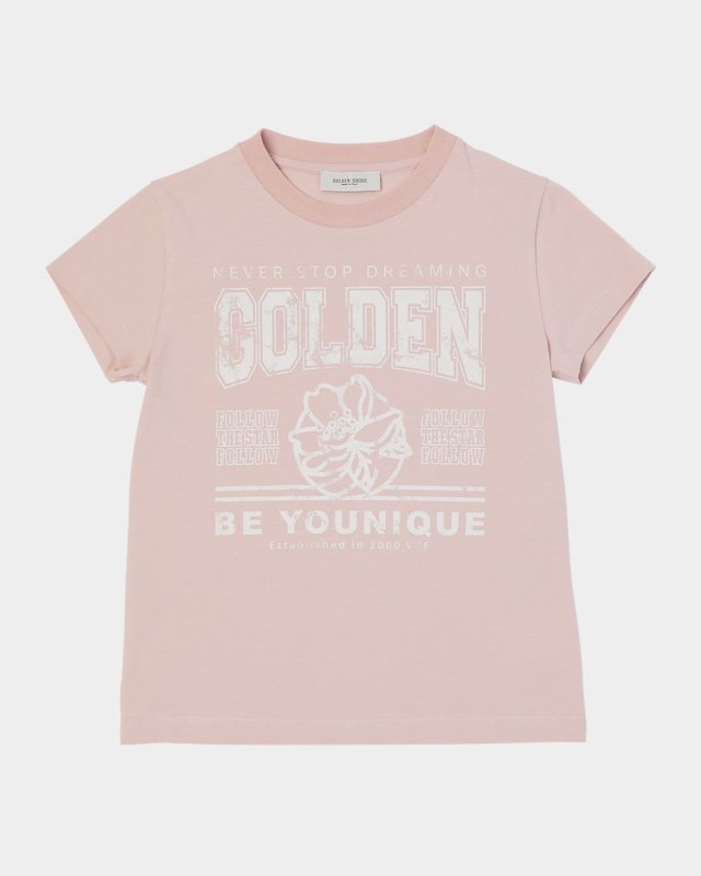 Girl's Journey Logo-Print Cotton T-Shirt, Size 4-
